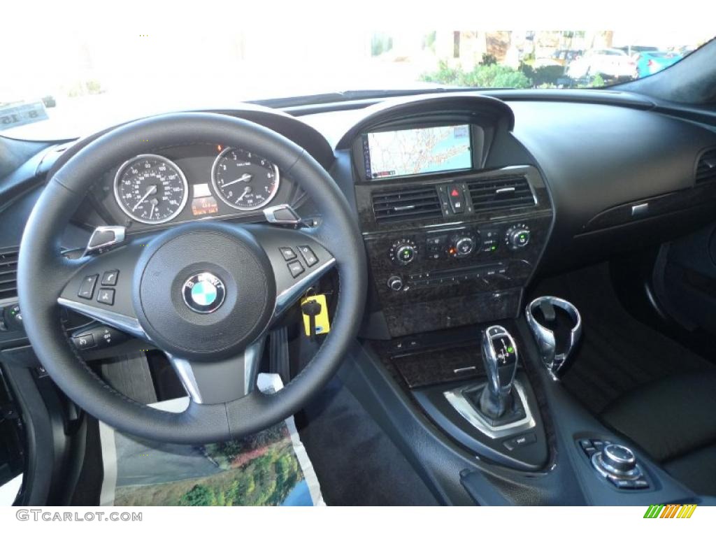 2010 BMW 6 Series 650i Coupe Black Dashboard Photo #41739082