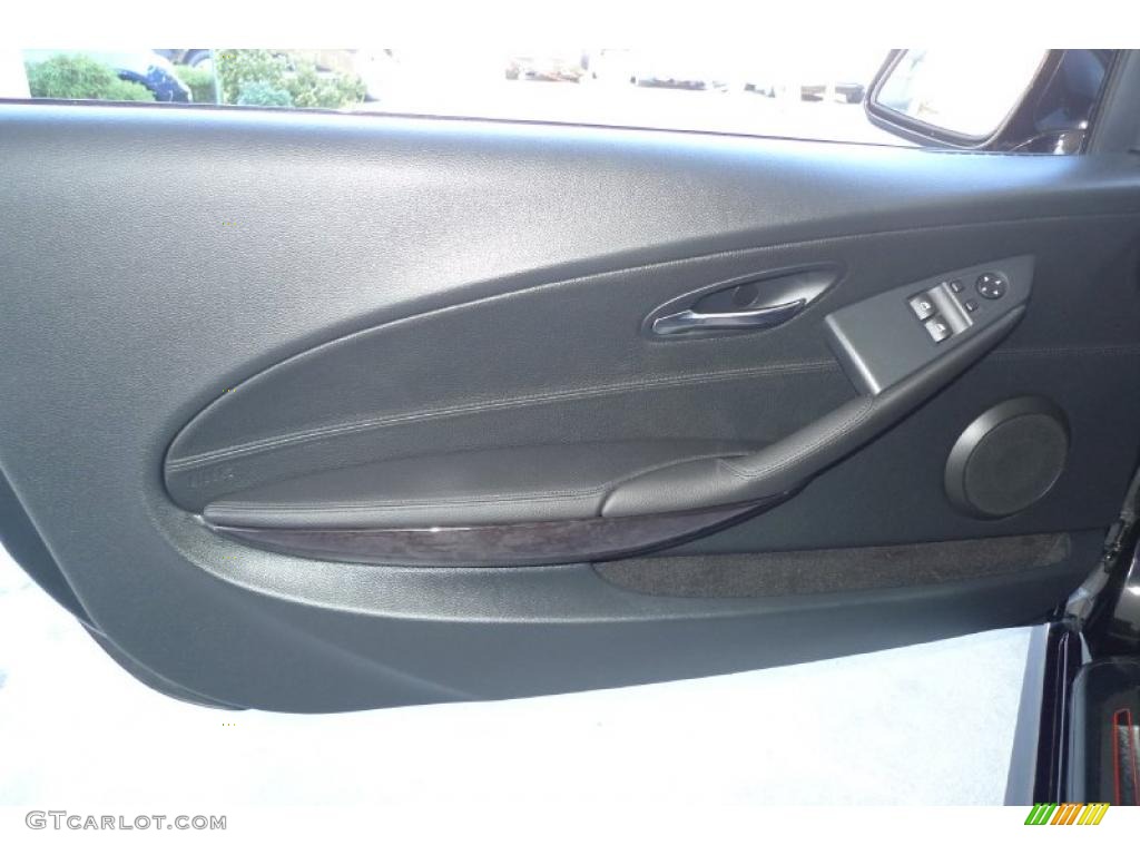 2010 BMW 6 Series 650i Coupe Black Door Panel Photo #41739438