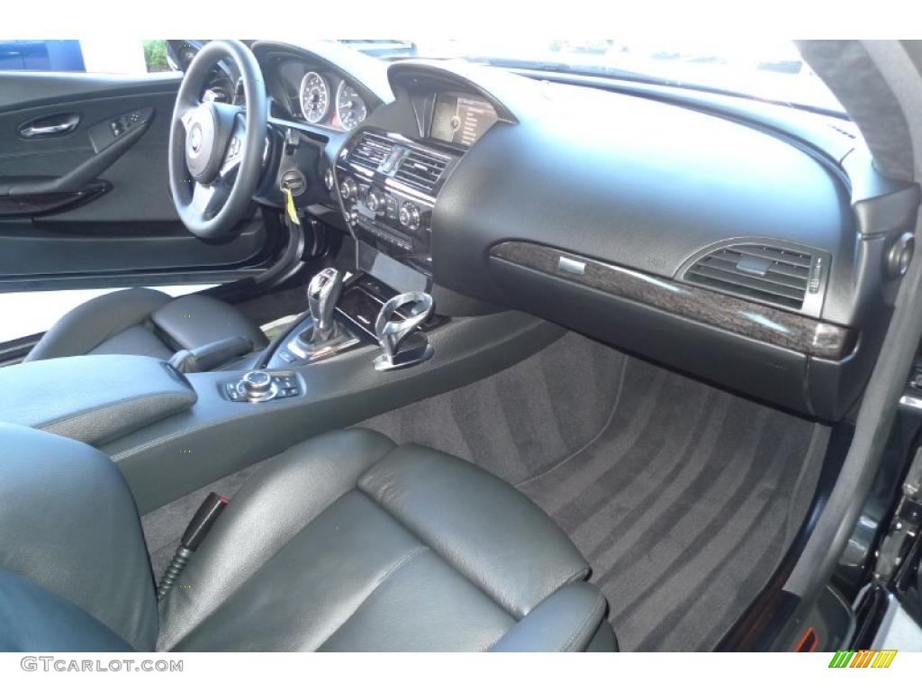 2010 BMW 6 Series 650i Coupe Black Dashboard Photo #41739614