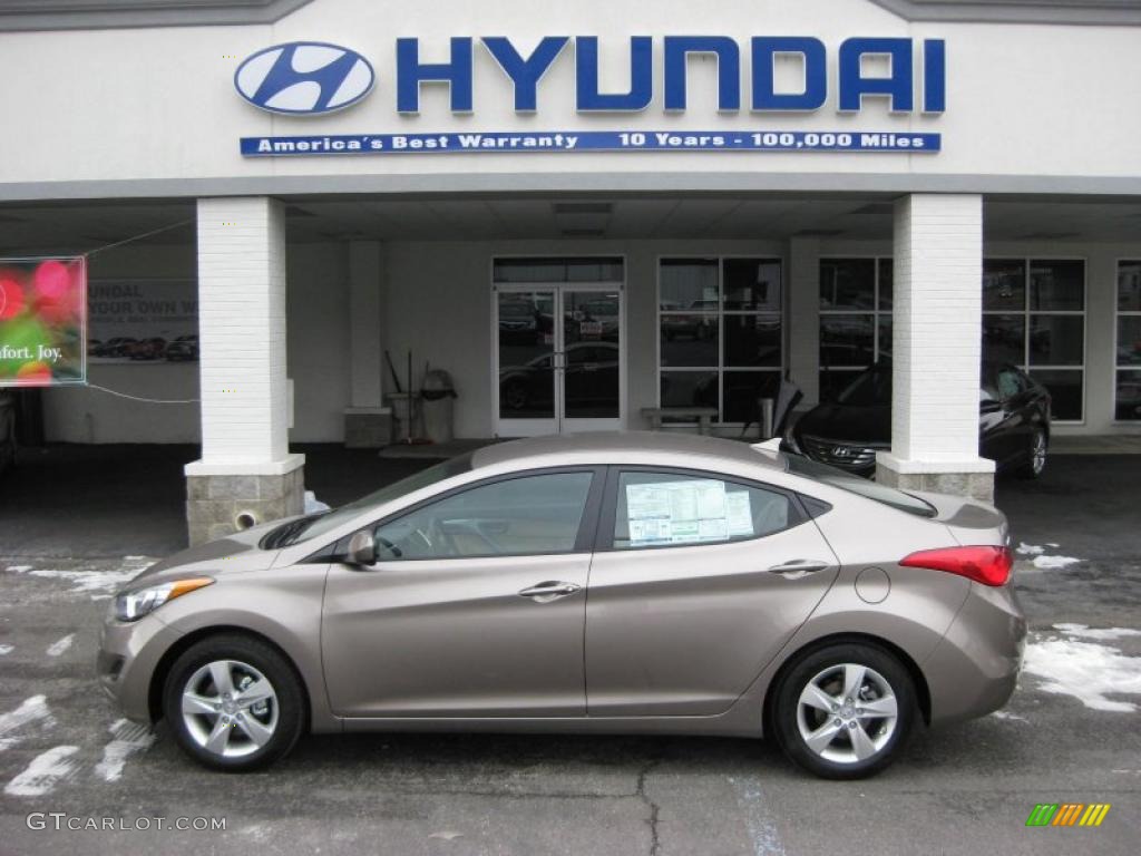 2011 Elantra GLS - Desert Bronze / Beige photo #1