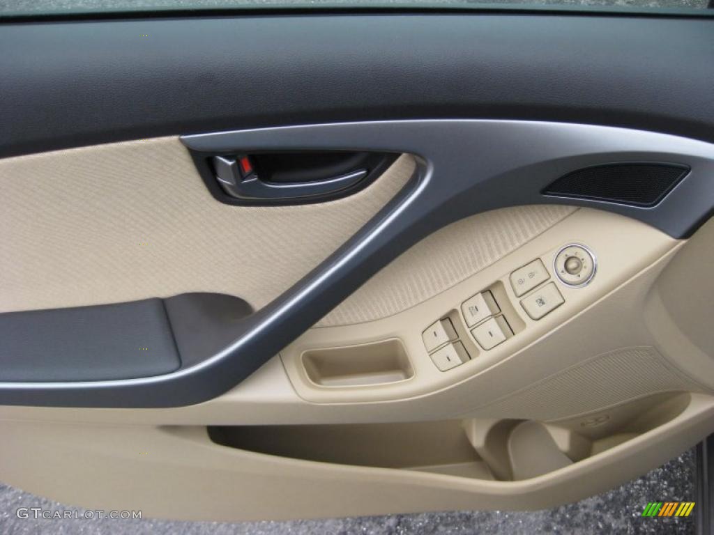 2011 Hyundai Elantra GLS Beige Door Panel Photo #41740950