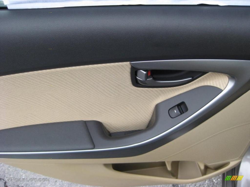 2011 Hyundai Elantra GLS Beige Door Panel Photo #41740986