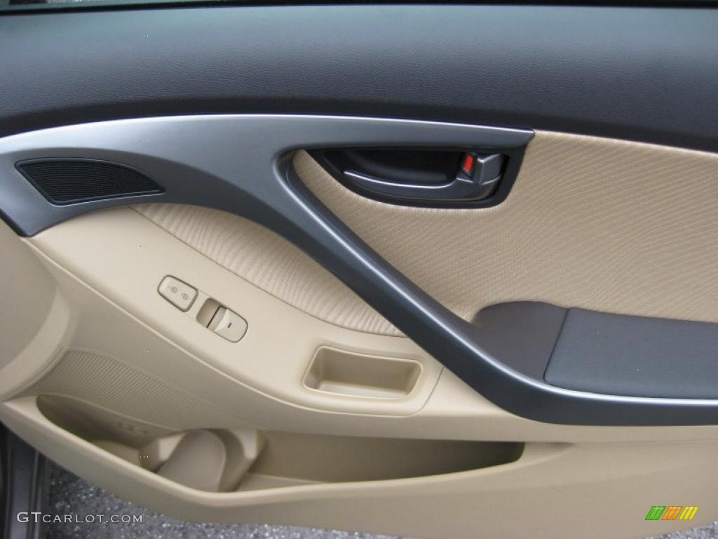 2011 Hyundai Elantra GLS Beige Door Panel Photo #41741022
