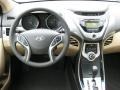 Beige 2011 Hyundai Elantra GLS Dashboard