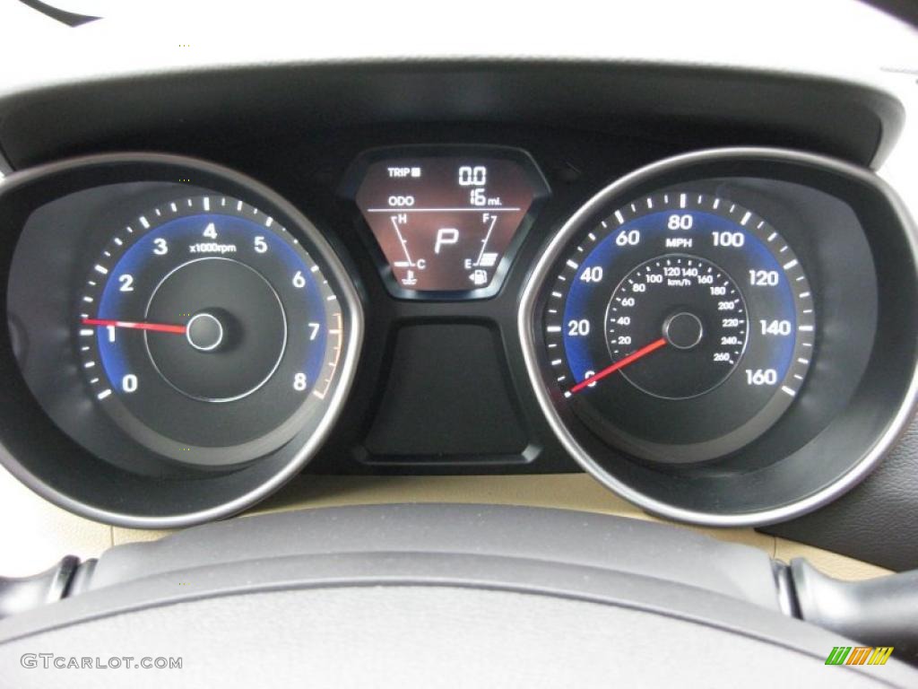 2011 Hyundai Elantra GLS Gauges Photo #41741134