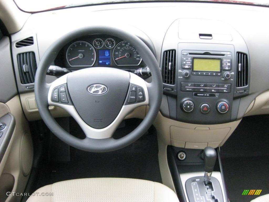 2011 Hyundai Elantra Touring GLS Beige Dashboard Photo #41741494