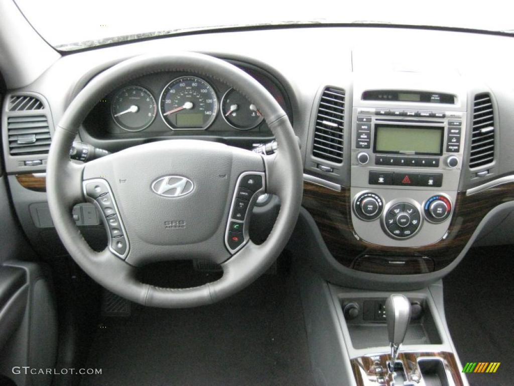 2011 Hyundai Santa Fe SE Gray Dashboard Photo #41741866