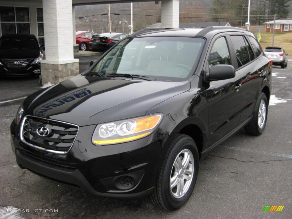 Phantom Black Metallic 2011 Hyundai Santa Fe GLS AWD Exterior Photo #41741938