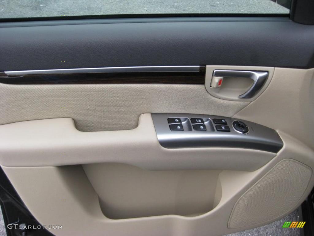 2011 Hyundai Santa Fe GLS AWD Beige Door Panel Photo #41742071