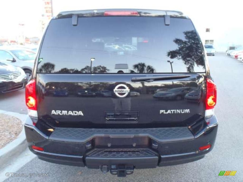 2011 Armada Platinum 4WD - Galaxy Black / Almond photo #4