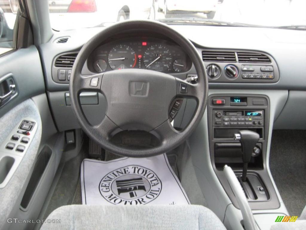 1997 Honda Accord EX Sedan Gray Dashboard Photo #41744479