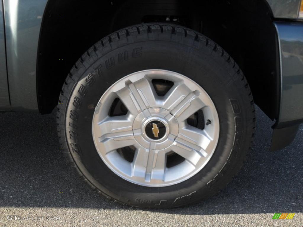 2011 Silverado 1500 LT Crew Cab 4x4 - Blue Granite Metallic / Ebony photo #24