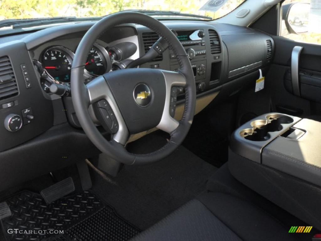 2011 Silverado 1500 LT Crew Cab 4x4 - Blue Granite Metallic / Ebony photo #26