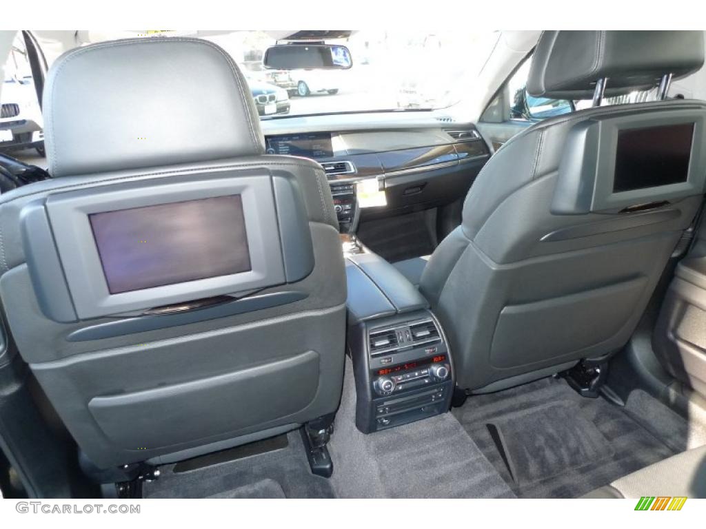 Black Nappa Leather Interior 2010 BMW 7 Series 750Li xDrive Sedan Photo #41746275