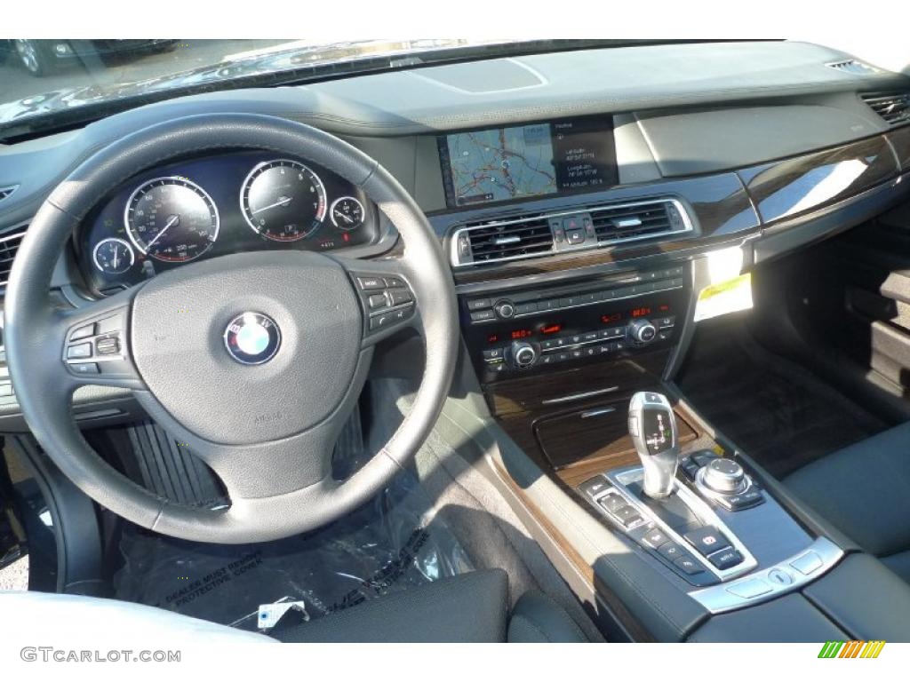 2010 BMW 7 Series 750Li xDrive Sedan Black Nappa Leather Dashboard Photo #41746307