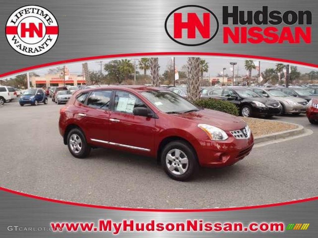 2011 Rogue S - Cayenne Red / Black photo #1