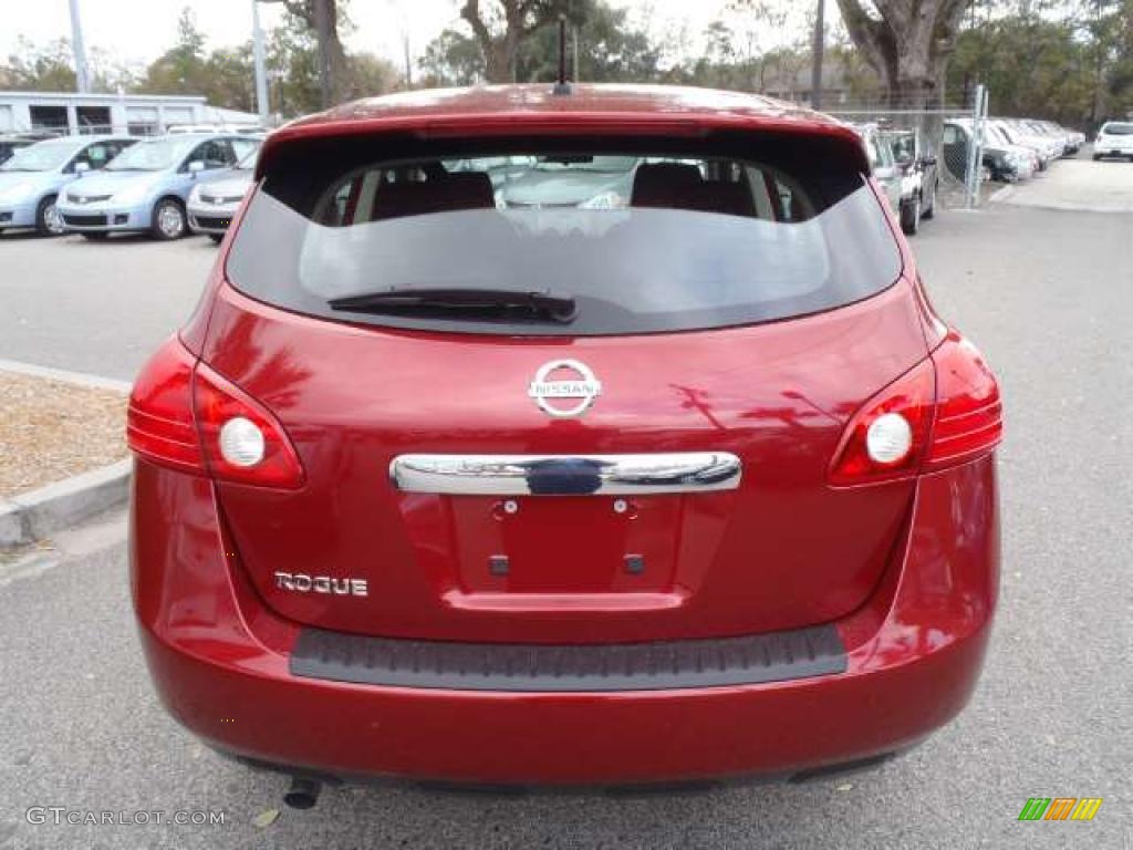2011 Rogue S - Cayenne Red / Black photo #4