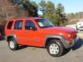 2002 Flame Red Jeep Liberty Sport 4x4  photo #3