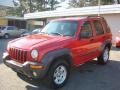 2002 Flame Red Jeep Liberty Sport 4x4  photo #7