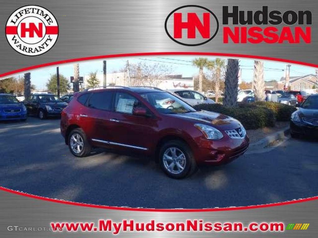 2011 Rogue SV - Cayenne Red / Gray photo #1