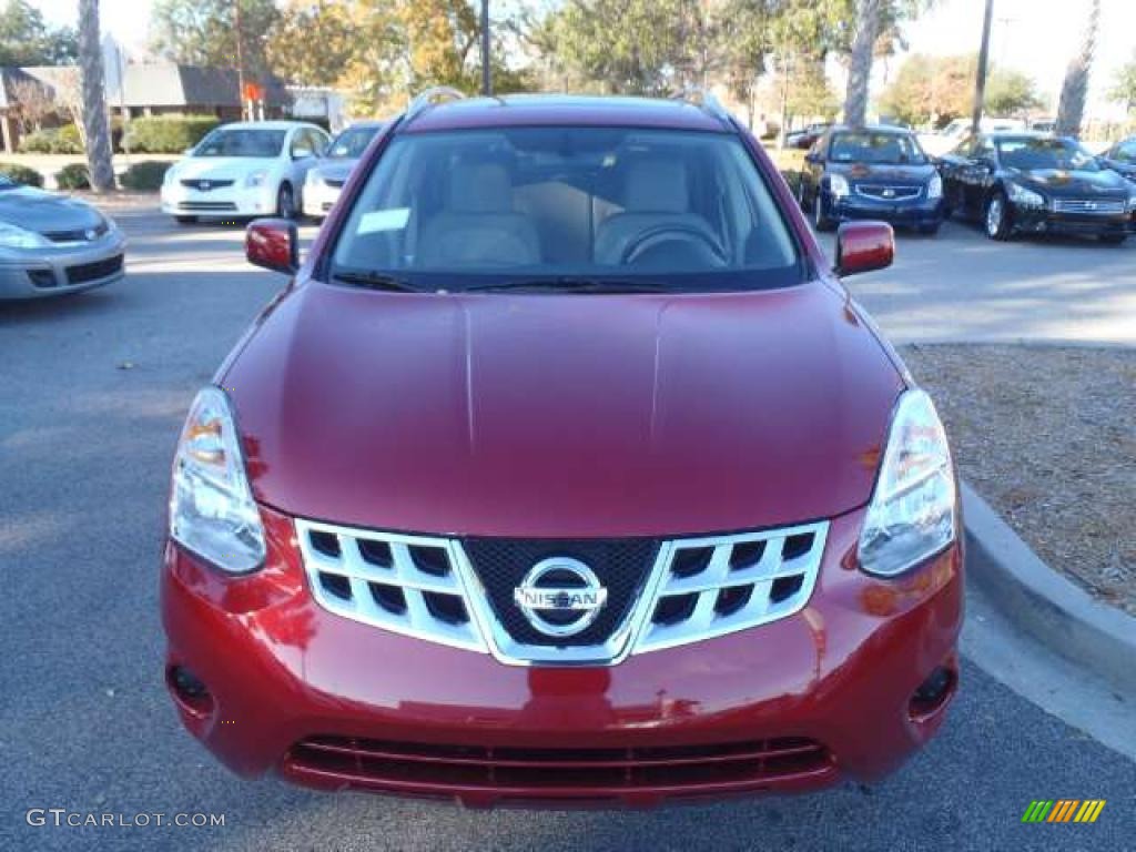2011 Rogue SV - Cayenne Red / Gray photo #2