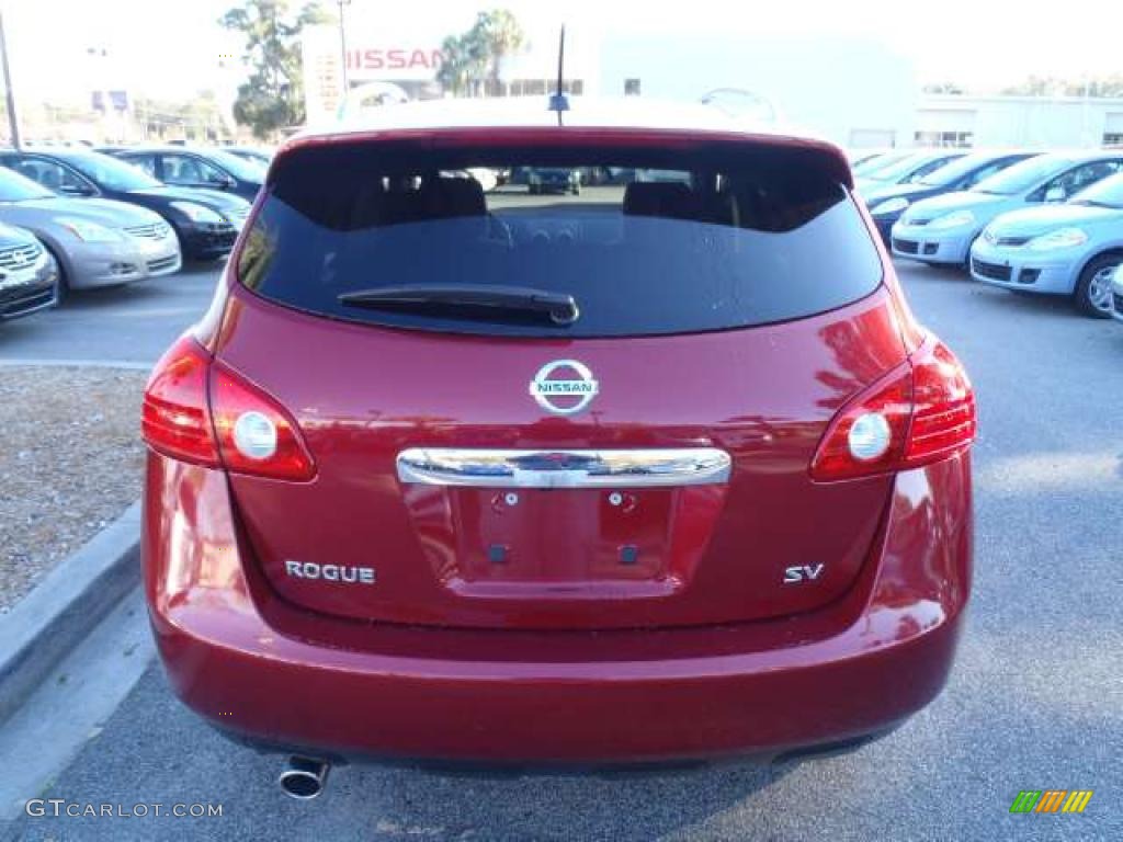 2011 Rogue SV - Cayenne Red / Gray photo #4