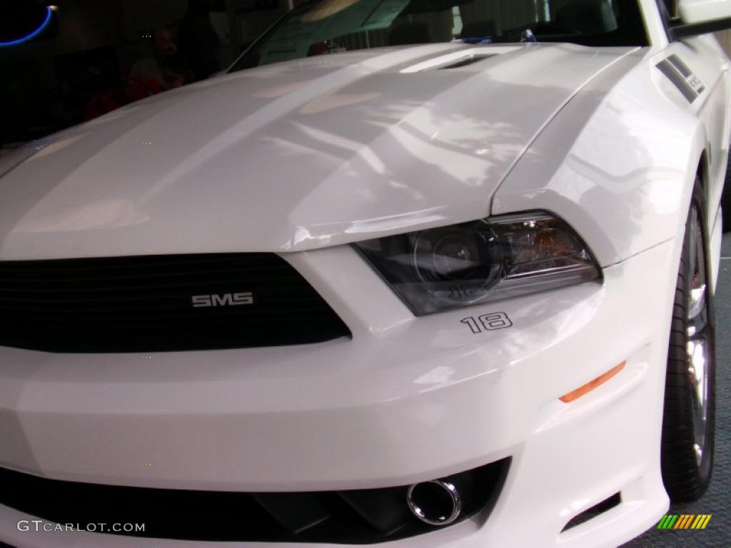 2011 Mustang SMS 302 Convertible - Performance White / Charcoal Black/White photo #1
