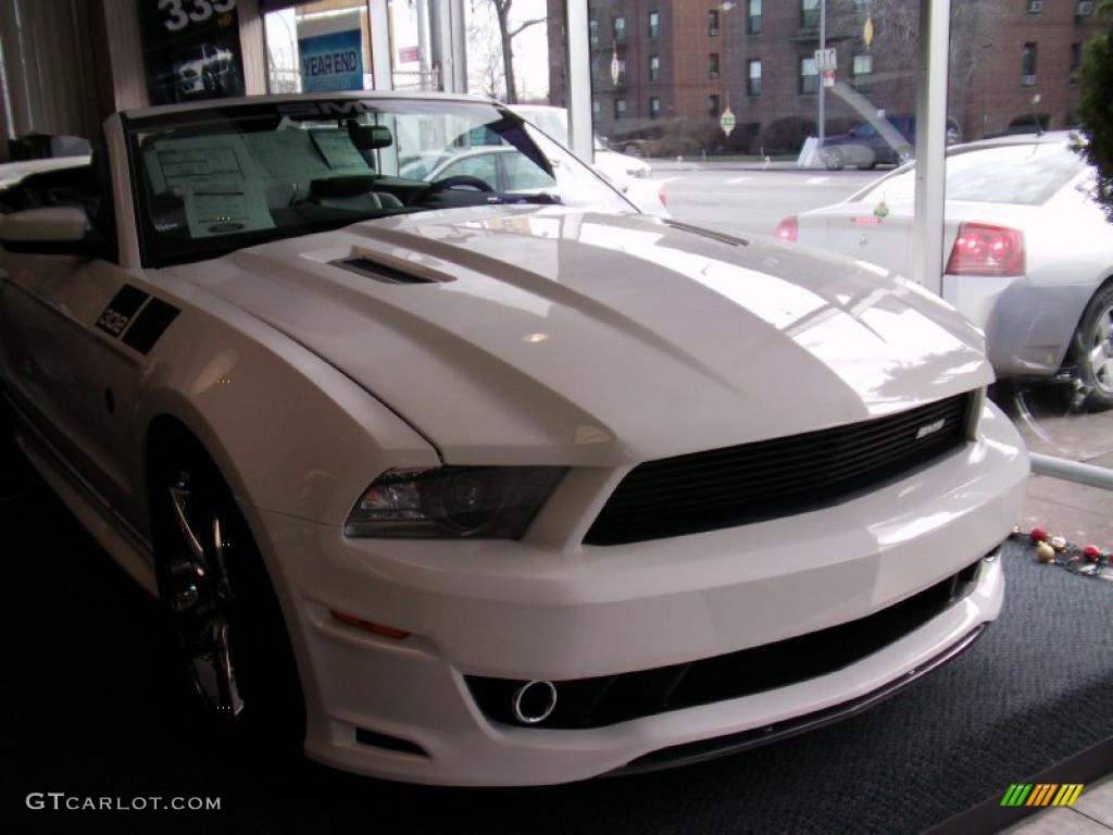 2011 Mustang SMS 302 Convertible - Performance White / Charcoal Black/White photo #2