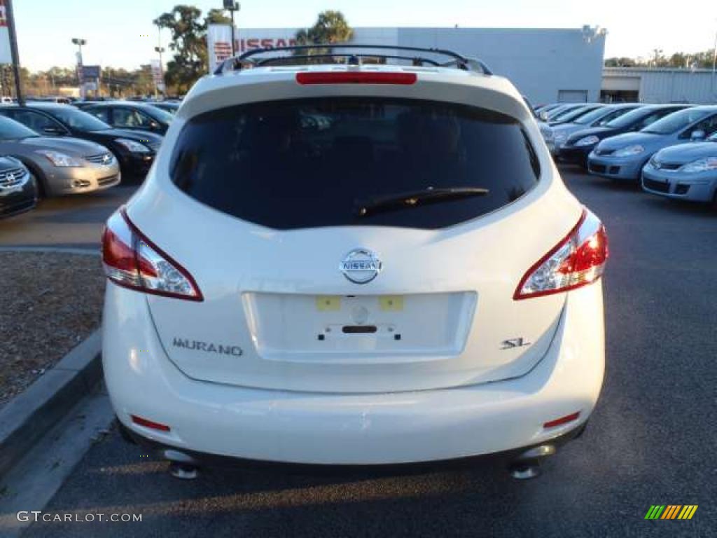 2011 Murano SL - Glacier White Pearl / Beige photo #4