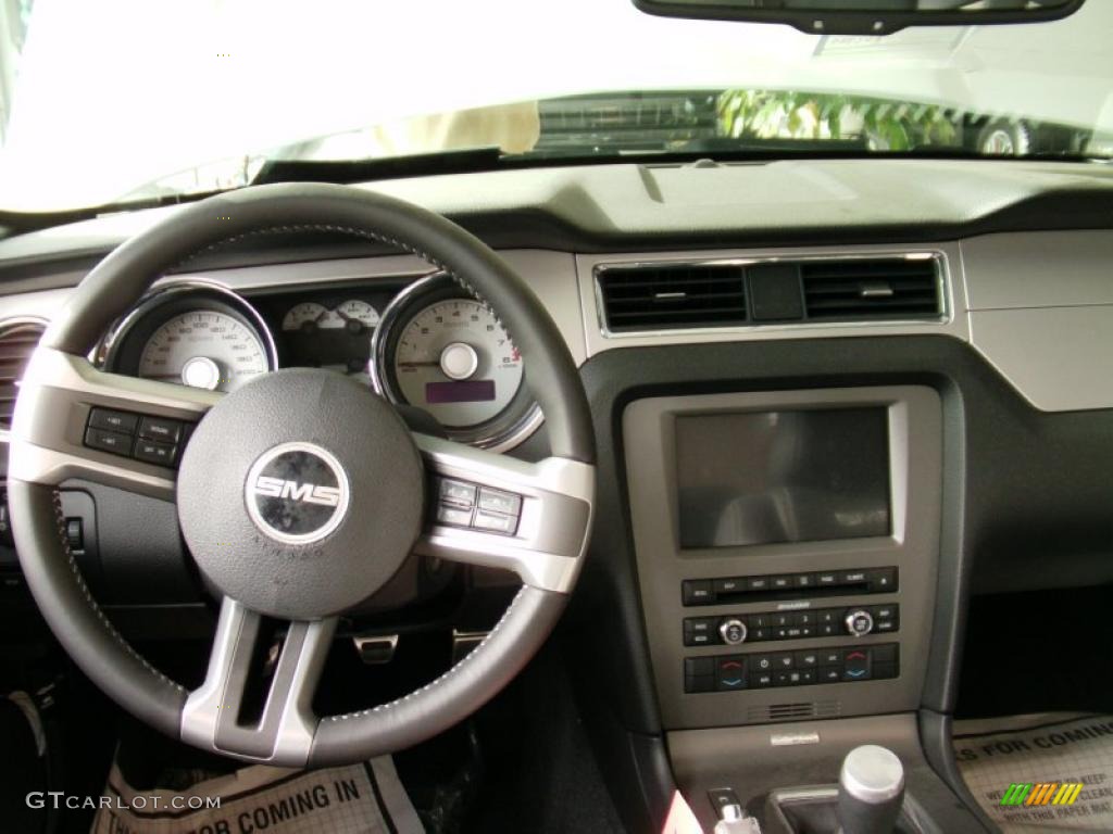 2011 Ford Mustang SMS 302 Convertible Charcoal Black/White Dashboard Photo #41748387