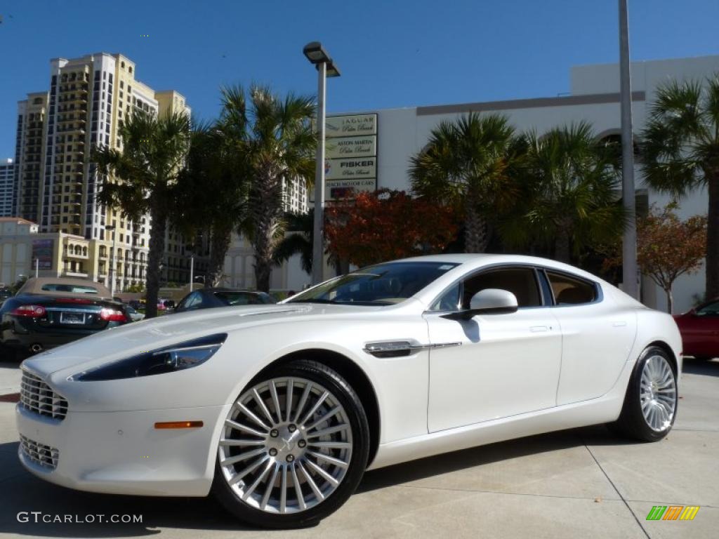 2011 Rapide Sedan - Morning Frost White / Sandstorm photo #1