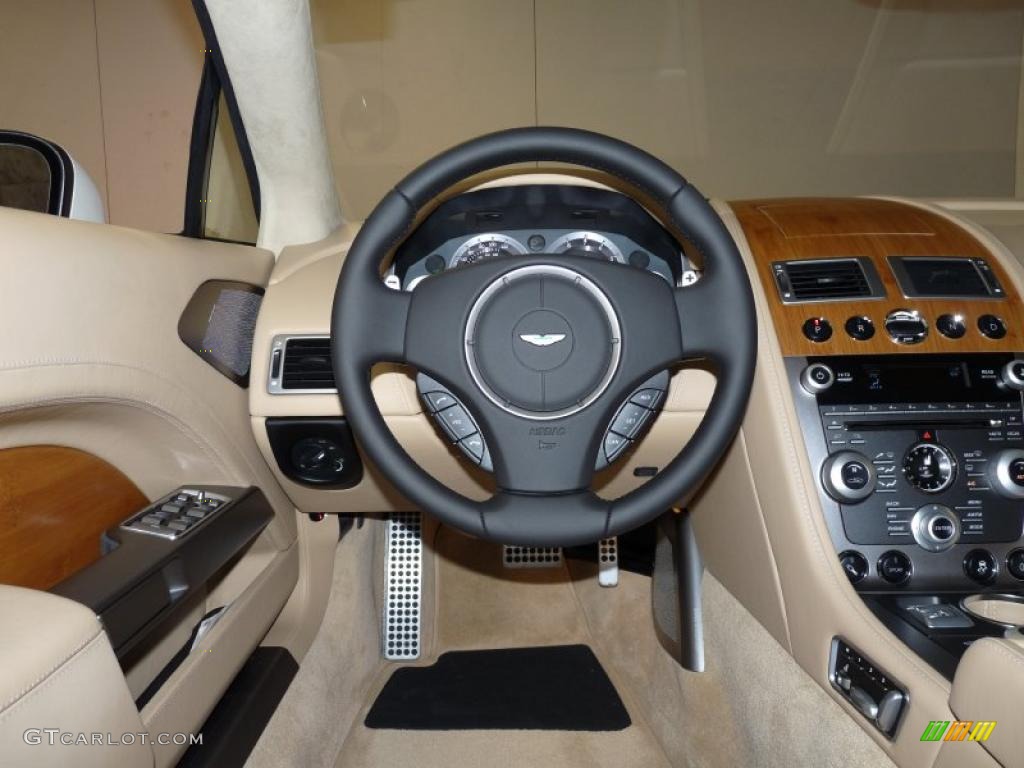 2011 Aston Martin Rapide Sedan Sandstorm Steering Wheel Photo #41748920