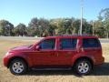 2008 Red Brawn Nissan Pathfinder SE  photo #2