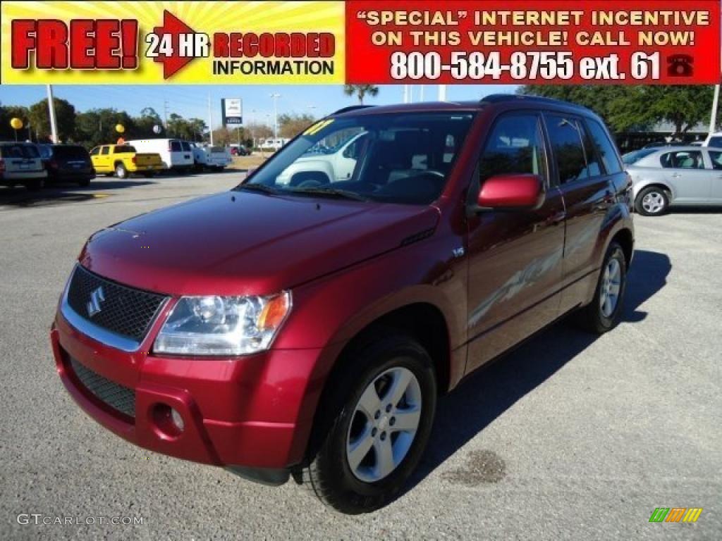 2007 Grand Vitara XSport - Racy Red / Black photo #1