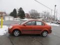 Sunset Orange - Rio LX Sedan Photo No. 3