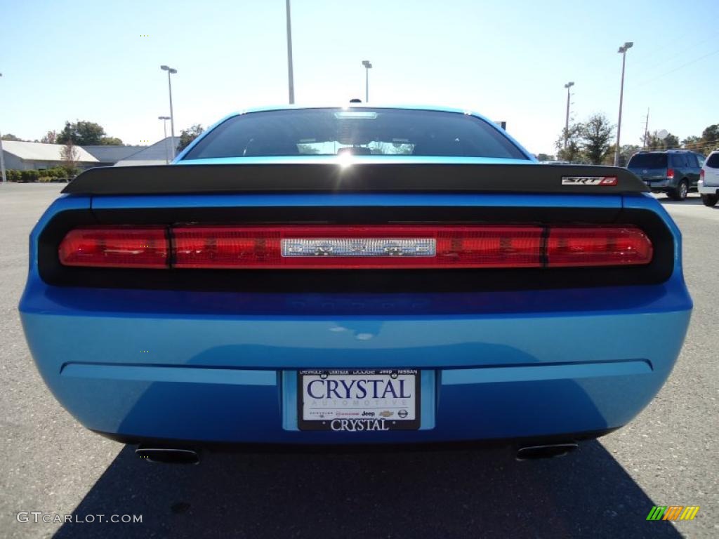 2009 Challenger SRT8 - B5 Blue Pearl Coat / Dark Slate Gray photo #8