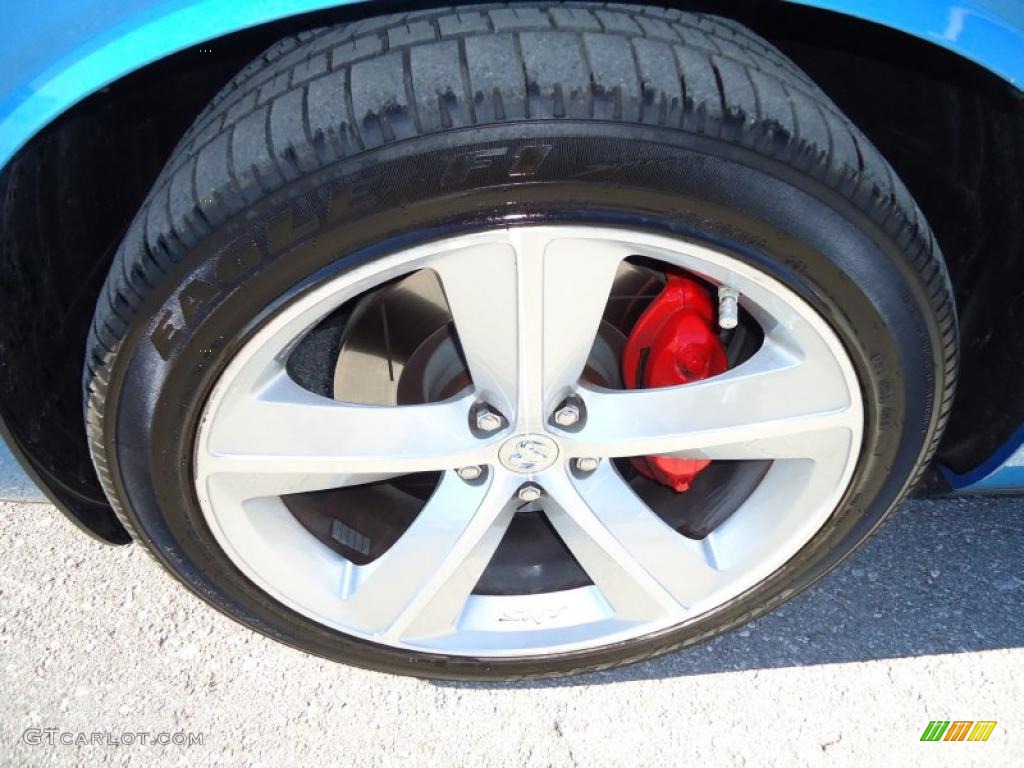 2009 Challenger SRT8 - B5 Blue Pearl Coat / Dark Slate Gray photo #17