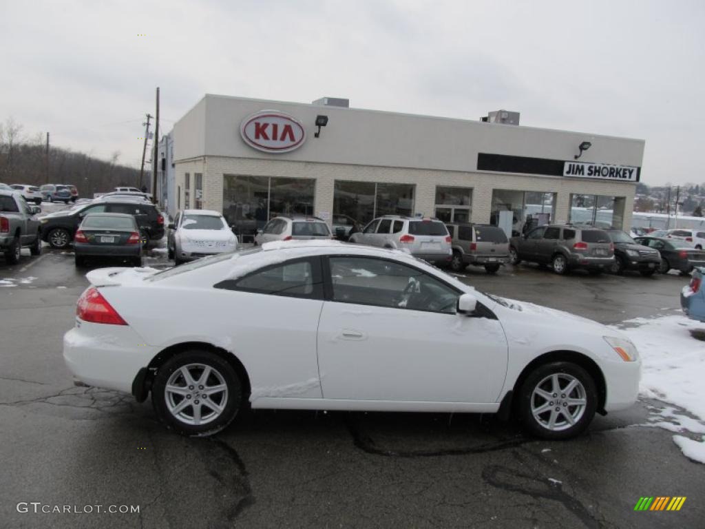 2003 Accord EX V6 Coupe - Taffeta White / Ivory photo #2