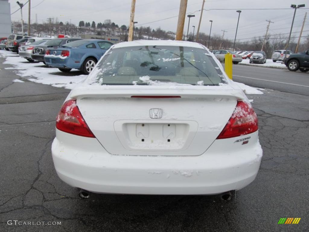 2003 Accord EX V6 Coupe - Taffeta White / Ivory photo #4