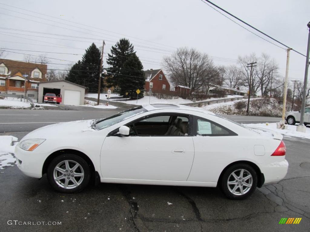 2003 Accord EX V6 Coupe - Taffeta White / Ivory photo #6