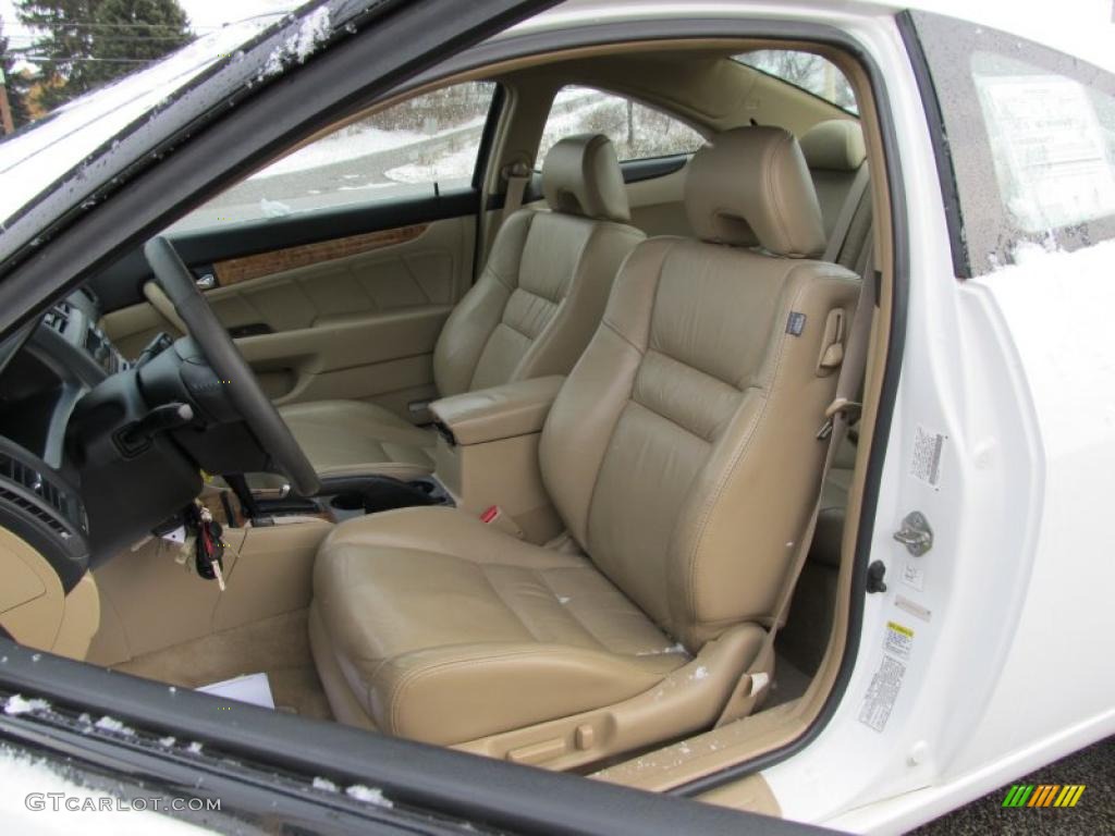 2003 Accord EX V6 Coupe - Taffeta White / Ivory photo #9