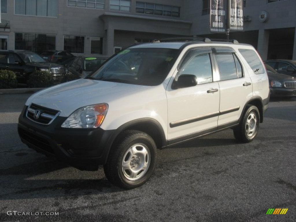 2004 CR-V LX 4WD - Taffeta White / Black photo #2