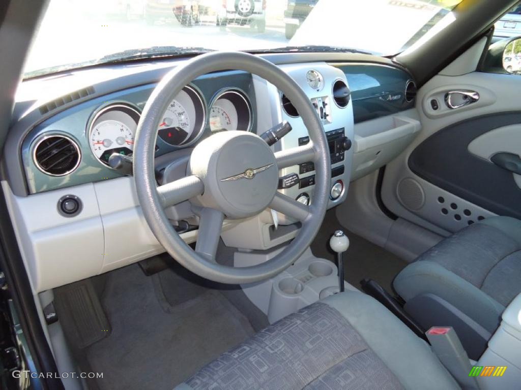 Pastel Slate Gray Interior 2006 Chrysler PT Cruiser Touring Convertible Photo #41756424