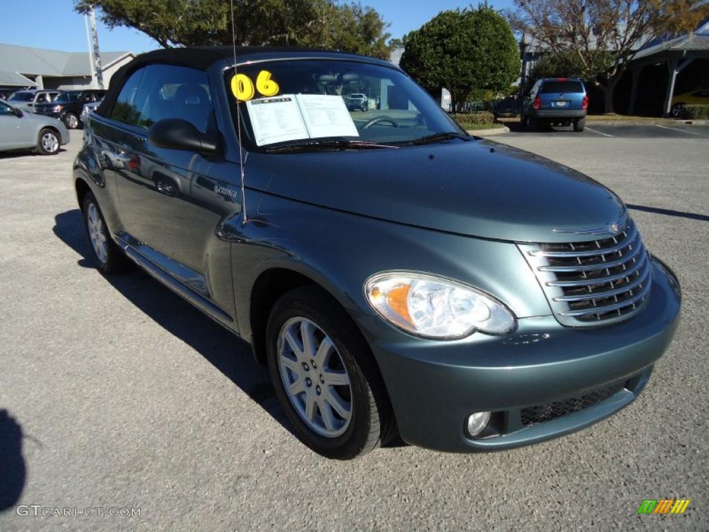 Magnesium Green Pearl 2006 Chrysler PT Cruiser Touring Convertible Exterior Photo #41756492