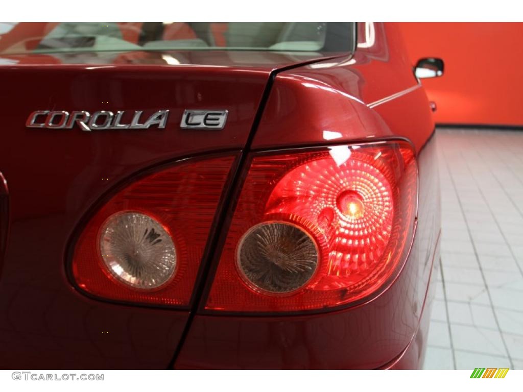 2005 Corolla CE - Impulse Red / Pebble Beige photo #14
