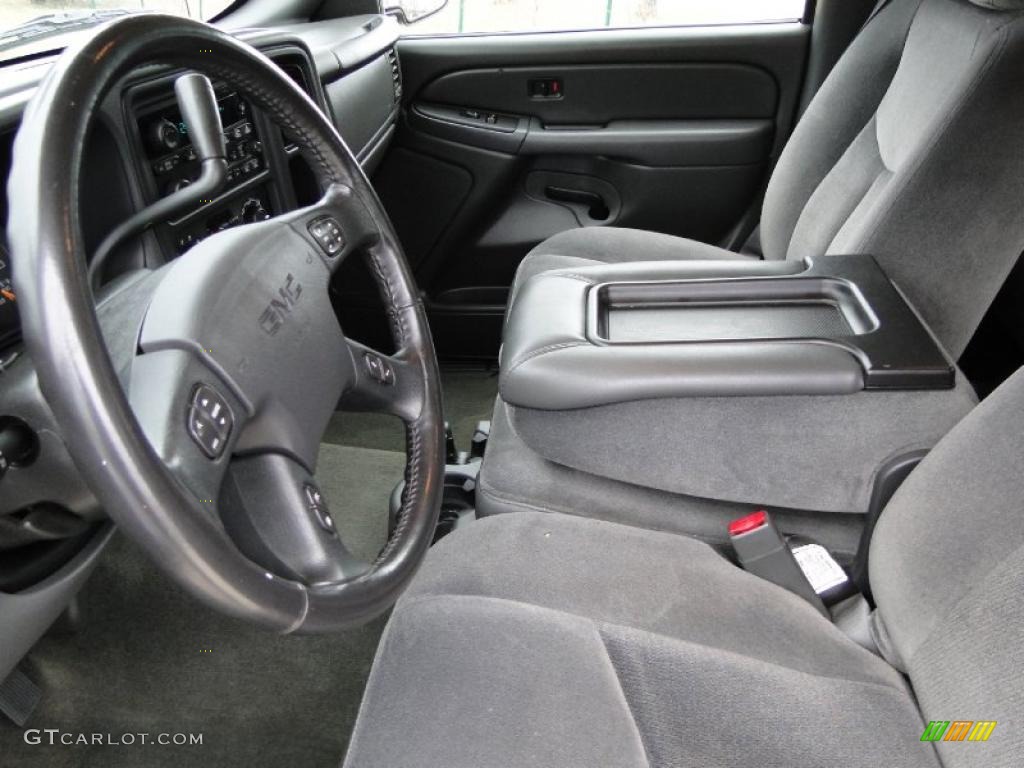 Ebony Black Interior 2007 GMC Sierra 1500 Classic SLE Crew Cab Photo #41759373