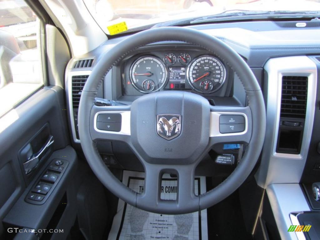 2011 Ram 1500 Sport Crew Cab - Brilliant Black Crystal Pearl / Dark Slate Gray photo #11