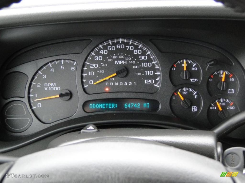 2007 GMC Sierra 1500 Classic SLE Crew Cab Gauges Photo #41759481