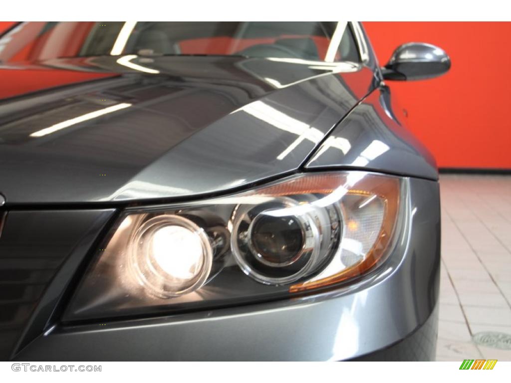 2008 3 Series 335i Sedan - Sparkling Graphite Metallic / Gray photo #18