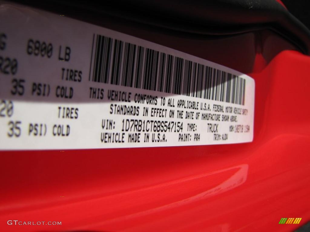 2011 Ram 1500 Sport Crew Cab - Flame Red / Dark Slate Gray photo #13